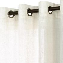 Cortinas KOUFALL Linen Grommet, semi transparentes, 2 painéis, 84 polegadas