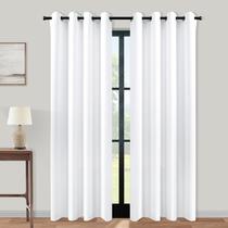 Cortinas KOUFALL Plain White Semi Blackout 214 cm, 2 painéis