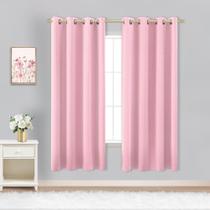 Cortinas KOUFALL rosa 160x160cm para decoração de berçário de bebês e meninas