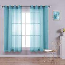 Cortinas KOUFALL Sheer Grommet Teal 114x132 cm Cortinas KOUFALL Sheer Grommet Teal 114x132 cm