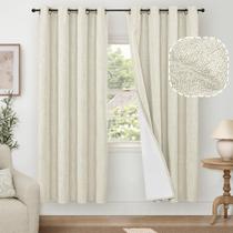 Cortinas Lajode Blackout Texturizado Linen 183x132cm 2 painéis