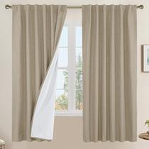 Cortinas LAMIT 100% Blackout Natural Linen 133x160cm Taupe Cortinas LAMIT 100% Blackout Natural Linen 133x160cm Taupe