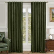 Cortinas LAMIT de veludo térmicas e com isolamento, 132 x 213 cm, 2 painéis