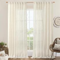 Cortinas LAMIT Extra Wide Linen Natural Cream Ivory 150x210cm