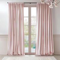 Cortinas Lazzzy Dust Pink Velvet 180x183cm 2 painéis Cortinas Lazzzy Dust Pink Velvet 180x183cm 2 painéis