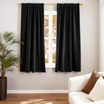 Cortinas Lazzzy Velvet Blackout com isolamento térmico 135x160 cm Cortinas Lazzzy Velvet Blackout com isolamento térmico 135x160 cm