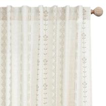 Cortinas Lino Rosa Sheer Semi Light Filtrantes de Linho 180cm
