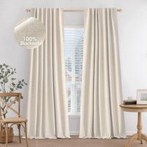 Cortinas MIULEE 100% Blackout Linen 230 cm H para 2 painéis de quarto