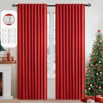 Cortinas MIULEE 2 Paneles 132x213 cm Termicas Blackout Rojas Cortinas MIULEE 2 Paneles 132x213 cm Termicas Blackout Rojas