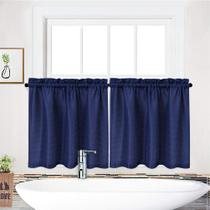 Cortinas NANAN 76 cm x 61 cm Azul Marinho - 2 unidades Cortinas NANAN 76 cm x 61 cm Azul Marinho - 2 unidades
