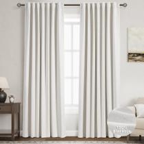 Cortinas Nanspring 100% Blackout Linen 230 cm de comprimento 2 painéis