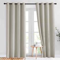 Cortinas NICETOWN Blackout com isolamento térmico de 2 painéis 132x213cm Cortinas NICETOWN Blackout com isolamento térmico de 2 painéis 132x213cm