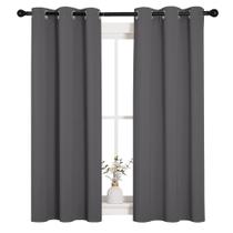 Cortinas NICETOWN Blackout Drapery Panels 34 x 54 polegadas cinza (2)