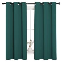 Cortinas NICETOWN com isolamento térmico Blackout Hunter Green 42x160cm Cortinas NICETOWN com isolamento térmico Blackout Hunter Green 42x160cm