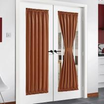 Cortinas NICETOWN French Door Burnt Orange 137x183cm 1 painel Cortinas NICETOWN French Door Burnt Orange 137x183cm 1 painel