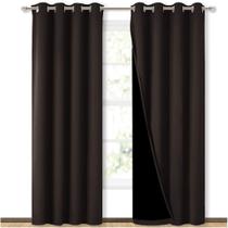 Cortinas NICETOWN High End Thermal Full Blackout 213x132cm marrons