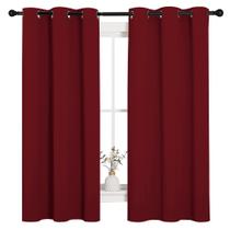 Cortinas NICETOWN Holiday Christmas Thermal 160x160cm Borgonha