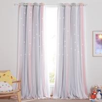 Cortinas NICETOWN Kids para decoração de quarto de bebê com 213 cm de comprimento