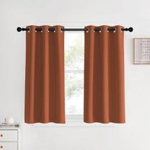 Cortinas NICETOWN Kitchen Burnt Orange 34x40cm 2 peças
