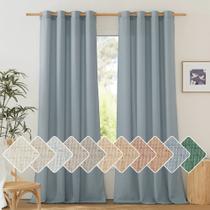 Cortinas NICETOWN Linen Blend Texturizado de Linho Semi Transparente 140x213cm