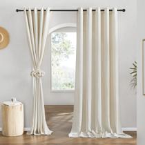 Cortinas NICETOWN: linho natural, linho, W68xL84cm, 2 peças Cortinas NICETOWN: linho natural, linho, W68xL84cm, 2 peças