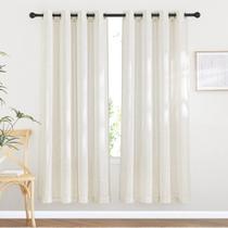 Cortinas NICETOWN, mistura de linho semitransparente, 180x183cm, 2 painéis Cortinas NICETOWN, mistura de linho semitransparente, 180x183cm, 2 painéis