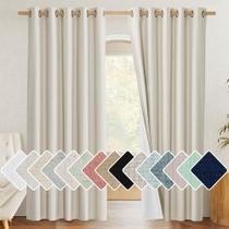Cortinas NICETOWN Natural 100% Blackout Linen 214x213cm Burg Cortinas NICETOWN Natural 100% Blackout Linen 214x213cm Burg