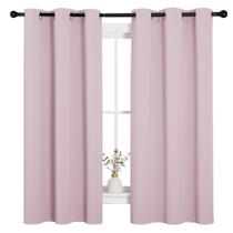 Cortinas NICETOWN Nursery Thermal Blackout 107 x 160 cm rosa bebê