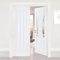 Cortinas NICETOWN Pure White Sideight 25x72cm French Door Cortinas NICETOWN Pure White Sideight 25x72cm French Door
