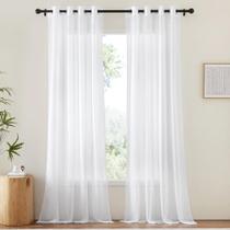 KOUFALL - Cortinas Transparentes Con Aspecto De Lino