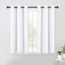 Cortinas NICETOWN Window Draperies 42x45cm brancas (2 painéis)
