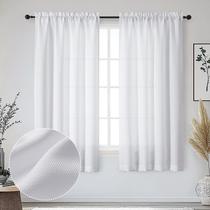 Cortinas OWENIE Bob White 160x160cm com filtro de luz 2 painéis