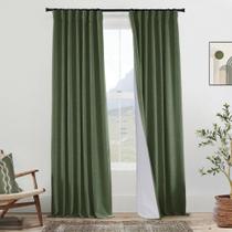 Cortinas PANELSBURG 244 cm Blackout Dark Olive Green 2 painéis Cortinas PANELSBURG 244 cm Blackout Dark Olive Green 2 painéis