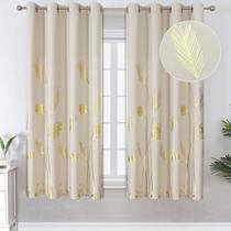Cortinas para Ventana Estelar Textiler Hojas Tropicales Blackout 132x160 cm