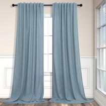 Cortinas Pitalk Blue Linen - 213cm - Filtragem de Luz Cortinas Pitalk Blue Linen - 213cm - Filtragem de Luz