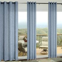 Cortinas Pitalk, cinza, azul, linho, 213 cm de comprimento, conjunto de 2 painéis Cortinas Pitalk, cinza, azul, linho, 213 cm de comprimento, conjunto de 2 painéis