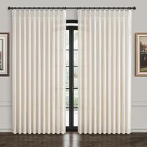 Cortinas plissadas, cortinas, linho, transparente, 70x96 cm, creme, bege, 2 painéis Cortinas plissadas, cortinas, linho, transparente, 70x96 cm, creme, bege, 2 painéis