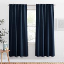 Cortinas PONY DANCE Azul Marinho Blackout 107x183cm 2 painéis
