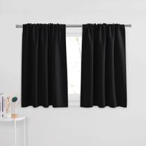 Cortinas PONY DANCE Blackout Short 91x92cm 2 painéis pretas