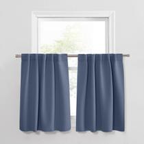 Cortinas PONY DANCE Short 42x91cm Blue Haze 2 painéis