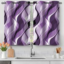Cortinas Ruelvth Purple Kitchen Cortinas Blackout 53x115cm 2 painéis Cortinas Ruelvth Purple Kitchen Cortinas Blackout 53x115cm 2 painéis