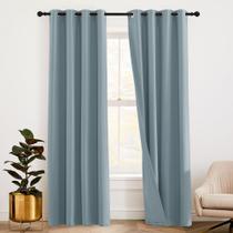 Cortinas RYB HOME Blackout com forro de feltro à prova de som 132x241cm