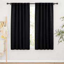 Cortinas RYB HOME Blackout com isolamento térmico preto 107x160cm