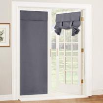 Cortinas RYB HOME Blackout Tricia 26x69cm French Door Grey