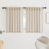 Cortinas RYB HOME com textura de linho semitransparente L 132 x L 91 cm, 2 unidades Cortinas RYB HOME com textura de linho semitransparente L 132 x L 91 cm, 2 unidades