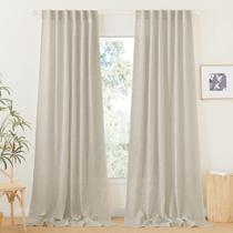 Cortinas RYB HOME Linen Texturizadas Semitransparentes 132x274cm 2 unidades