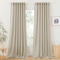 Cortinas RYB HOME, linho, texturizado, semitransparente, 2 painéis, bege Cortinas RYB HOME, linho, texturizado, semitransparente, 2 painéis, bege