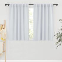 Cortinas RYB HOME Room Darkening 42x45cm, poliéster branco, 1 par