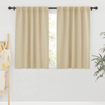 Cortinas RYB HOME Room Darkening Biscotti Beige 42x45cm 2 painéis