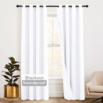 Cortinas RYB HOME Soundproof Blackout Thermal, 3 camadas, 2 unidades Cortinas RYB HOME Soundproof Blackout Thermal, 3 camadas, 2 unidades